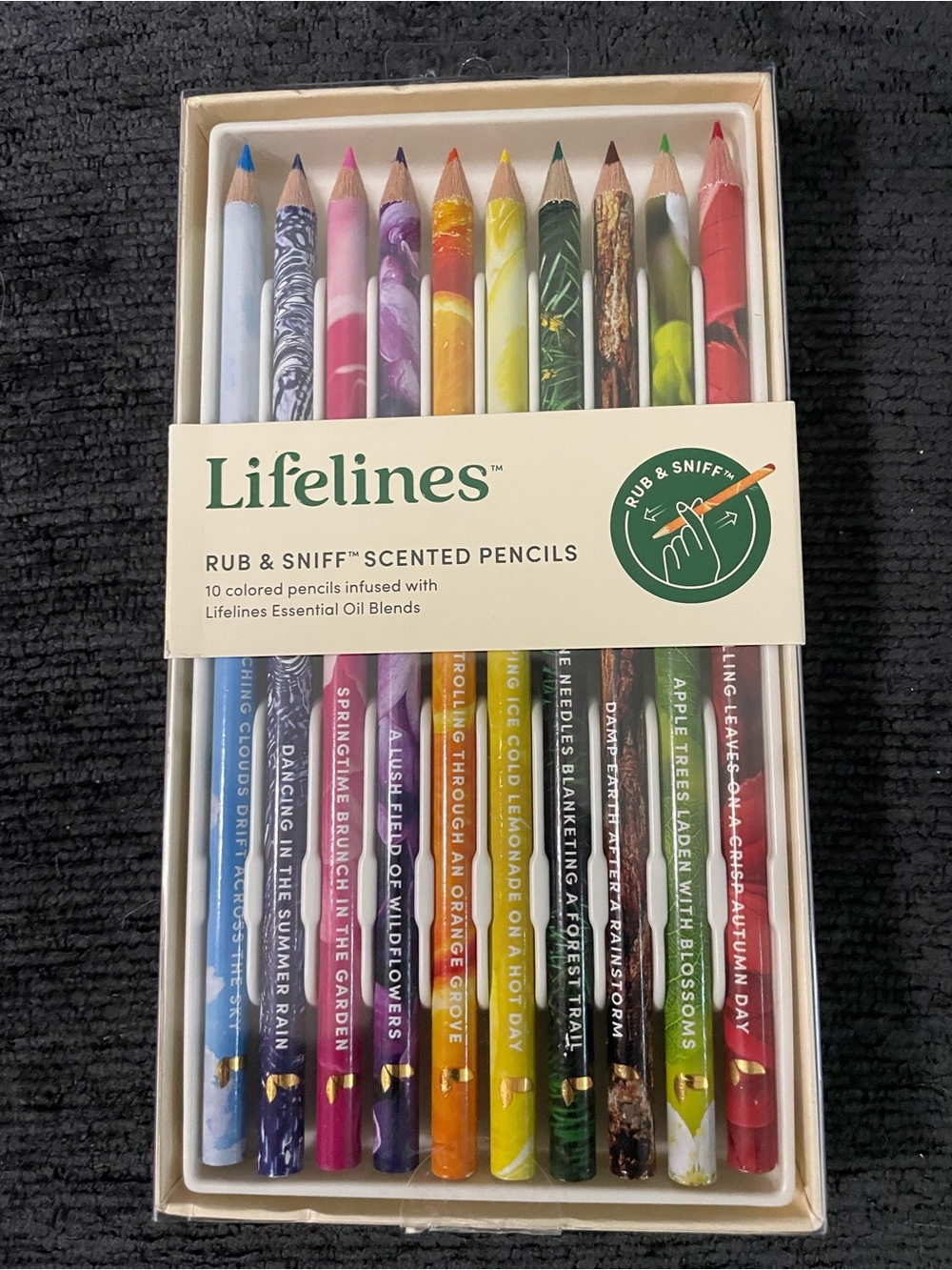 Rub & Sniff Scented Colored Pencil Set - Multicolor